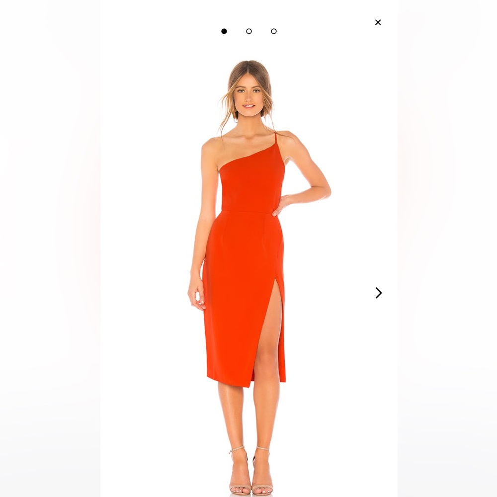 Lovers + Friends Poppy Asymmetrical One Shoulder Cocktail Dress